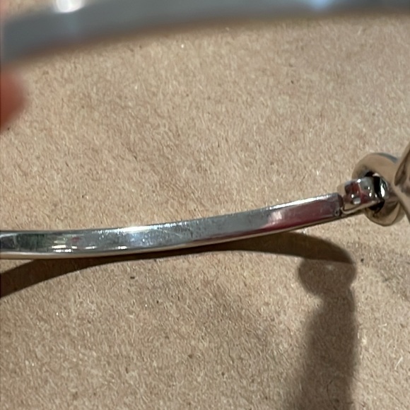 Vintage Suspicion 925 Sterling Silver & Marcasite Swirls Tension Bangle Bracelet - Picture 5 of 13